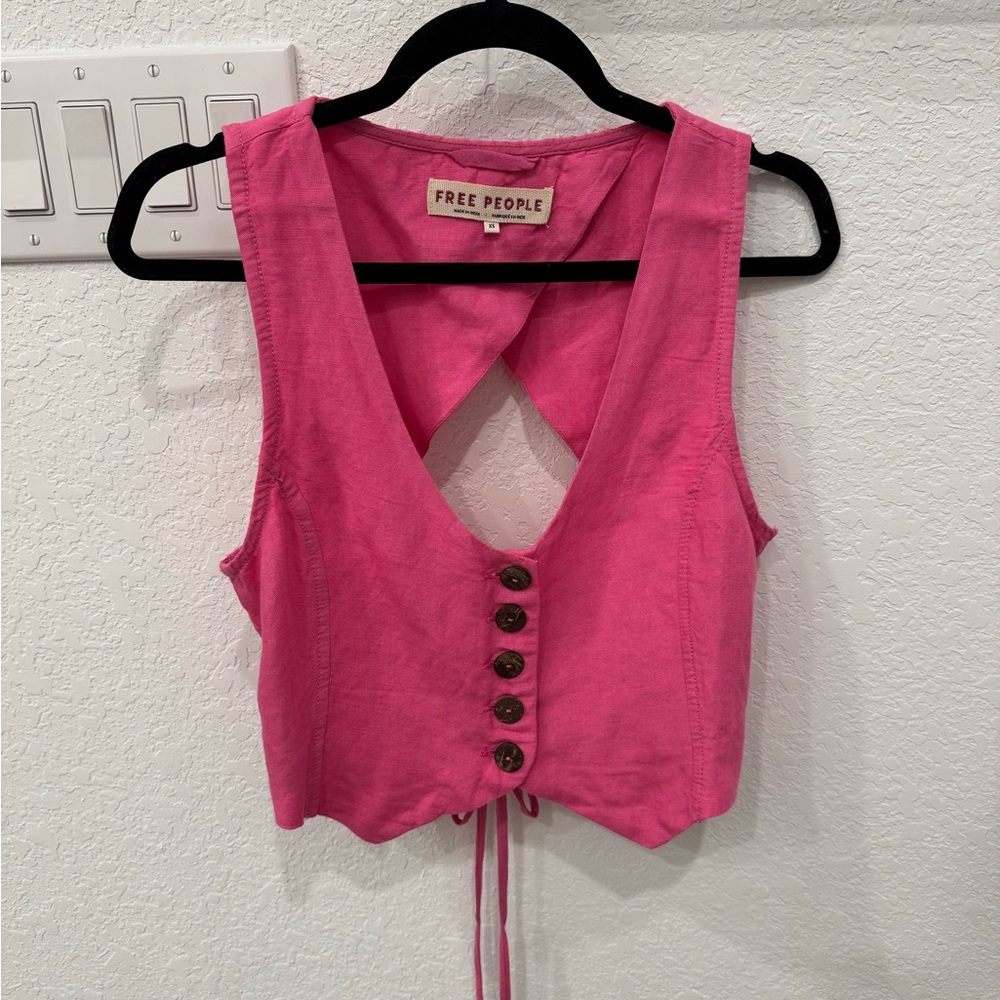Free People Pink Vest